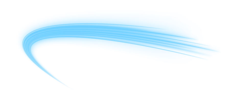 Soft blue light waves flow horizontally, symbolizing calm yet constant data exchange. The gentle gradient enhances depth and movement. Perfect for cloud computing and software backgrounds. PNG