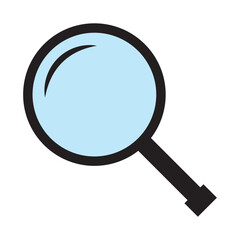 Magnifying glass icon, loupe icon.