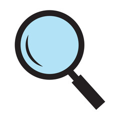Magnifying glass icon, loupe icon.