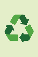 Obraz premium green recycle symbol
