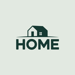 "Real Estate Logo Design with House Icon for Property Business"