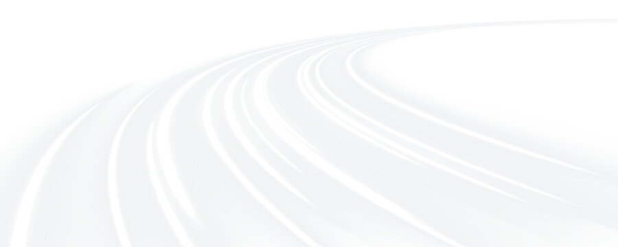 Electric white light pulses in smooth waves over a black transparent background, symbolizing rapid data flow. The glowing effect adds depth and motion. Great for digital and tech branding. PNG - Powered by Adobe