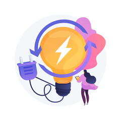 business man with money A light bulb with a lightning bolt and plug, on a light background with pink and purple elements