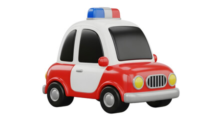 3D Police Car Icon Illustration © Bhaskara.Nata Studio