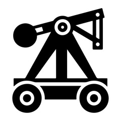 Catapult Pictogram Vector Icon Isolated Illustration