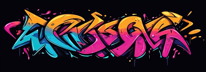 Fototapeta premium Colorful Graffiti Tag