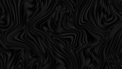 Abstract dark background with elegant, fluid waves and smooth flowing lines, creating a sophisticated and mysterious texture for modern digital design and compelling visual backdrops
