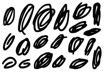 Hand-drawn Scribble Elements Collection - Creative Doodle Designs for Various Projects