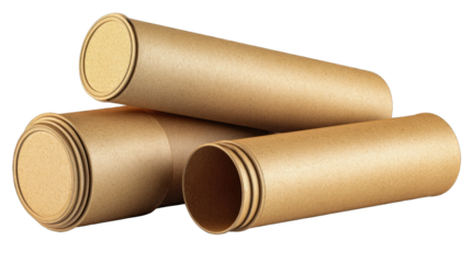 Stacked Cardboard Tubes