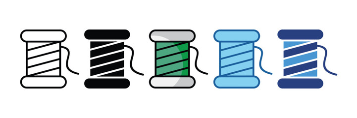 Thread Spool  Icon Element For Design