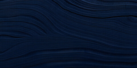 Close-up of wavy black wooden abstract background with rich textures and patterns resembling a natural organic material