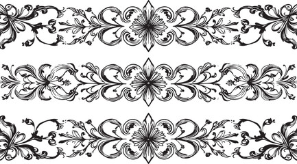 Elegant ornamental border pattern for invitations, certificates, wallpapers, and decorative artworks