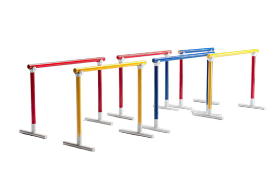 Colorful hurdle set, multiple colors