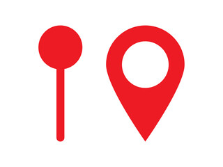 map pointer with red pin