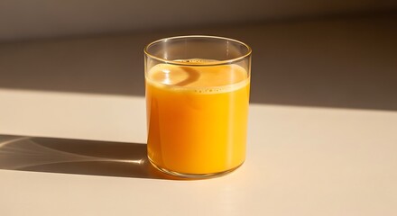 Orange Juice in a Glass, Healthy Drink, Refreshing Beverage.