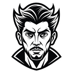 face  generic outline  vector icon