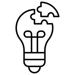 Problem Solving Outline Icon