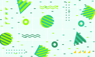 flat design of abstract geometric background