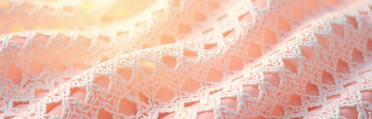 delicate repeating pattern interlocking quatrefoils circles unfurls soft pastel hues set warm sunny background