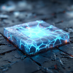 ice cube on the water