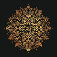 Intricate geometric mandala design with vibrant colors