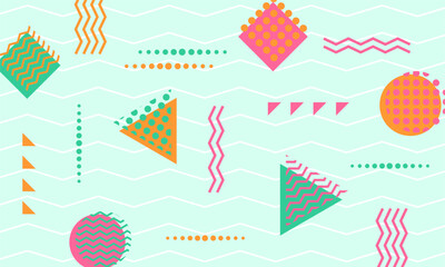 flat design of abstract geometric background
