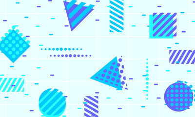 flat design of abstract geometric background