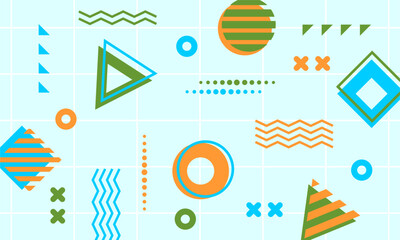 flat design of abstract geometric background
