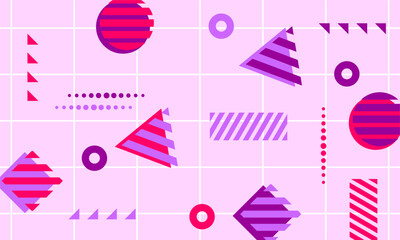 flat design of abstract geometric background