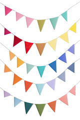Obraz premium Colorful triangular bunting (1)