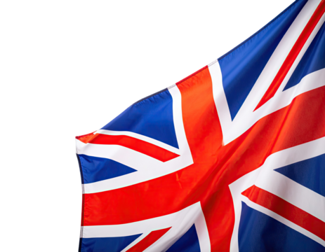 Close-up of a waving Union Jack flag