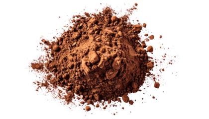 Pile of dark brown powder (8)