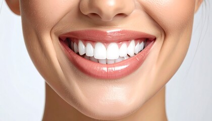 Obraz premium Radiant Smile: A Showcase of Healthy Teeth