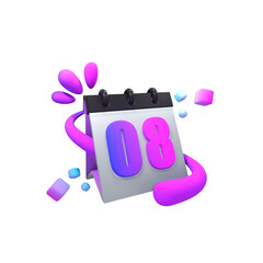 Calendar 08 3d icon