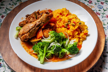 stir fried chicken with vegetables