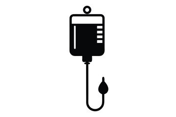 iv drip silhouette vector icon