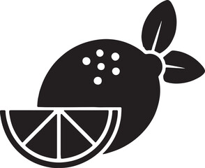 Flat Orange Silhouette Icon Vector 