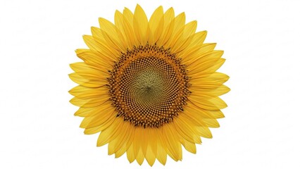 sunflower isolated on white