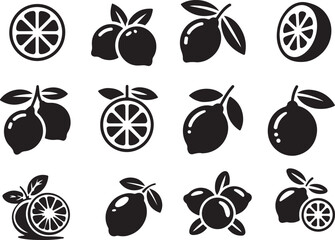 Flat Orange Silhouette Icon Vector 