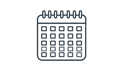 A dark calendar icon