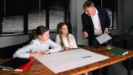 Young students engage with teacher during an educational session in a modern classroom setting