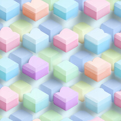 Obraz premium abstract background of colorful cubes