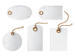 Blank price tags in various shapes (1)