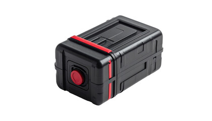 Obraz premium A black, futuristic storage container