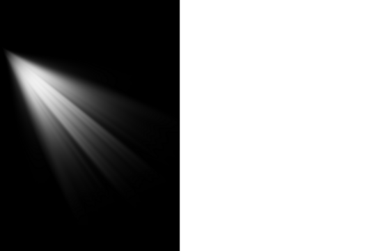 Bright Spotlight Beam with Lens Flare Effect, Stage Illumination, Stage Light. Spotlight Beam PNG illustration. Yellow spotlight beam shining isolated on transparent background illustrations.