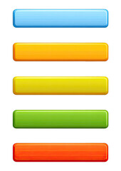 Obraz premium Colorful button set, pixel art style