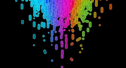 Colorful Abstract Flowing Pattern.