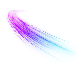 Blurred streaks of light and flowing neon curves. Sparkling rays, glowing lines, and bright digital patterns.