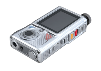 Silver digital audio-video recorder
