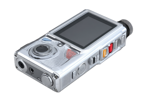 Silver digital audio-video recorder